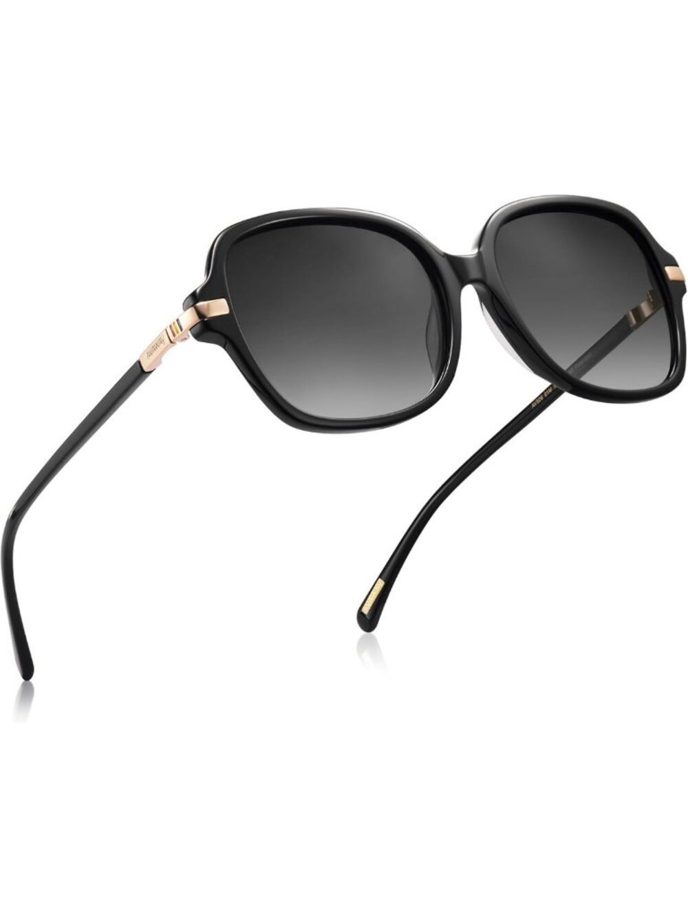 Trendy Oversized Square Polarized Sunglasses for Women - UV Protection, Retro